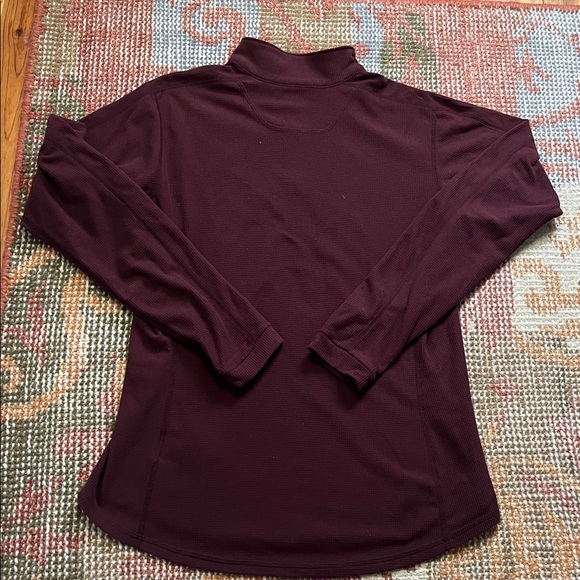 Arc'teryx Women’s Burgundy Zip-Neck Pullover Base Layer Size L - Picture 7 of 8
